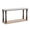 48 inch Long Rectangle Mid-Century Console Table for Entryway, Wood sofa Table with 2-Tier Storage Shelf, Grey - 3 of 4
