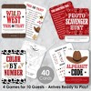 Big Dot of Happiness Western Hoedown - 4 Wild West Cowboy Party Games - 10 Cards Each - Gamerific Bundle - 2 of 4