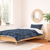 Deny Designs Twin/ Twin Extra Long Schatzi Brown Nora Fancy Diamond Denim Duvet Cover and Pillow Sham Blue - 2 of 4