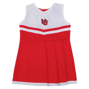 NCAA Utah Utes Toddler Girls' 2pc Cheer Dress Set - 1 of 3