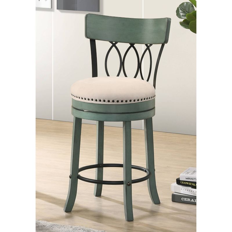 Set of 2 24" Darlowe Swivel Counter Height Barstools - HOMES: Inside + Out, 2 of 6