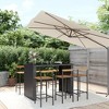 vidaXL Garden Bar Set Black - 2 of 4