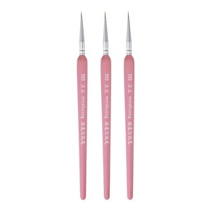 Unique Bargains Detail Nylon Miniature Painting Brush 3 Pcs - 1 of 4