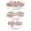 Unique Bargains Women's Sparkly Rhinestones Hair Clips Hair Barrettes Hairpin 3 Pcs - 4 of 4