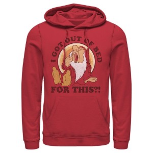 Men's Snow White and the Seven Dwarfs Sleepy Yawn Pull Over Hoodie - 1 of 4