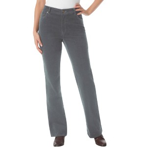 Woman Within Women's Plus Size Stretch Corduroy Bootcut Jean - 1 of 4