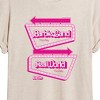 Women's - Barbie - Barbieland Real World This Way Signs Oversized Graphic T-Shirt - 2 of 4