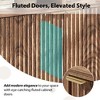 65.8 Inch Fluted Sideboard Buffet Cabinet with 4 Doors, Morden Kitchen Storage Cabinet for Dining Room, Living Room, Entryway - 4 of 4