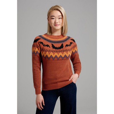 It Be Like 'Bat' Fair Isle Sweater