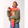 Shiraleah Pink and Orange Plaid Caroline Scarf - 2 of 4