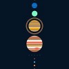Men's Design By Humans Minimal Solar System By kellabell9 T-Shirt - 2 of 4