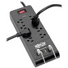 Tripp Lite Protect It!® 1,800-Joules Surge Protector, 8 Outlets with 4 USB Ports, 6-Ft. Cord, TLP864USBB in Black - 4 of 4
