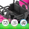 24V Electric Child Ride-On Dumper, 2-Seater 6-Wheel RC Vehicle, ASTM Approved Child Ride-On Toy Vehicle w/ Parental Controls & Music - 4 of 4