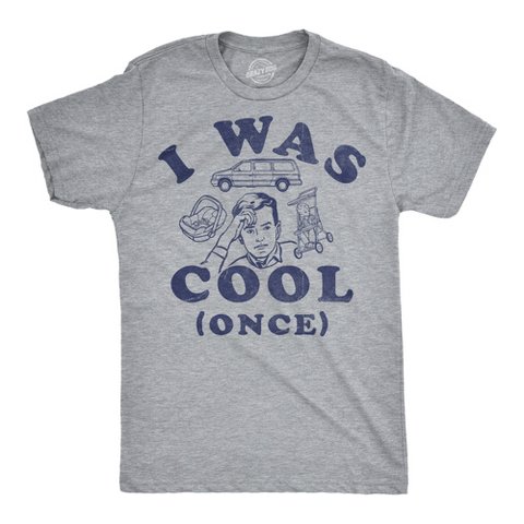 Мужские футболки Crazy Dog T-Shirts, Inc. Mens Funny T Shirts I Was Cool Once Sarcastic Dad Graphic Novelty Fathers Day Tee For Men - Crazy Dog Men's T Shirt Gift for Dad Light Grey XL