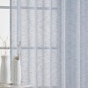HLC.ME Penelope Faux Linen Textured Privacy Sheer Light Filtering Rod Pocket Curtains Panels, Set of 2 - 3 of 4
