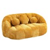 CAVINAS Modern Bean Bag Sofa Chenille Upholstered Comfort Lounger High Back Couch for Apartment - 2 of 4