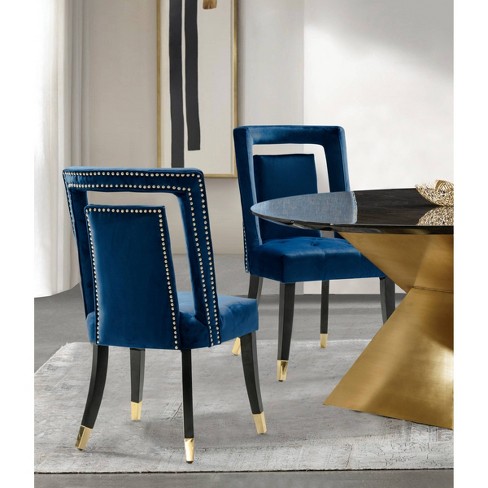 Target blue dining store chairs