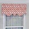 RLF Home Zamya Regal Window Treatment Premium Quality Valance 3" Rod Pocket 50" x 17" Tangerine - 2 of 3