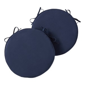 Kensington Garden 2pc 18" Round Outdoor Chair Pad - 1 of 4