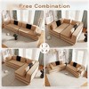 135" Teddy Fabric 4-Seat Straight Sectional Sofa, High-Density Sponge - 4 of 4