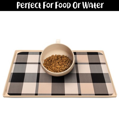 Large White Sand Non-Slip Dog Food and Water Bowl