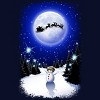 Junior's Design By Humans Magical Snowman's Christmas Eve By BluedarkArt T-Shirt - 2 of 3