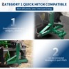 Tractor 3 Point Quick Hitch - 2" Receiver & 4-Way Ball Mount for Tractor Standard Category 1, 10,000Lb Capacity 3 Point Trailer Hitch for Implements - 3 of 4