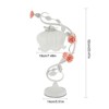 YIYIBYUS Flower Glass Table Lamp with 7.48inches Wide Bent Glass Lampshade - 3 of 4