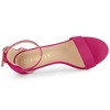 Allegra K Women's Faux Suede Ankle Buckle Strap High Stiletto Sandals - 4 of 4
