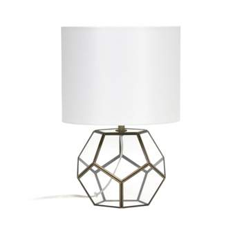 Glass and Brass Sphere Table Lamp - Elegant Designs