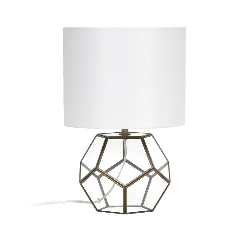 Glass and Brass Sphere Table Lamp - Elegant Designs, 1 of 10