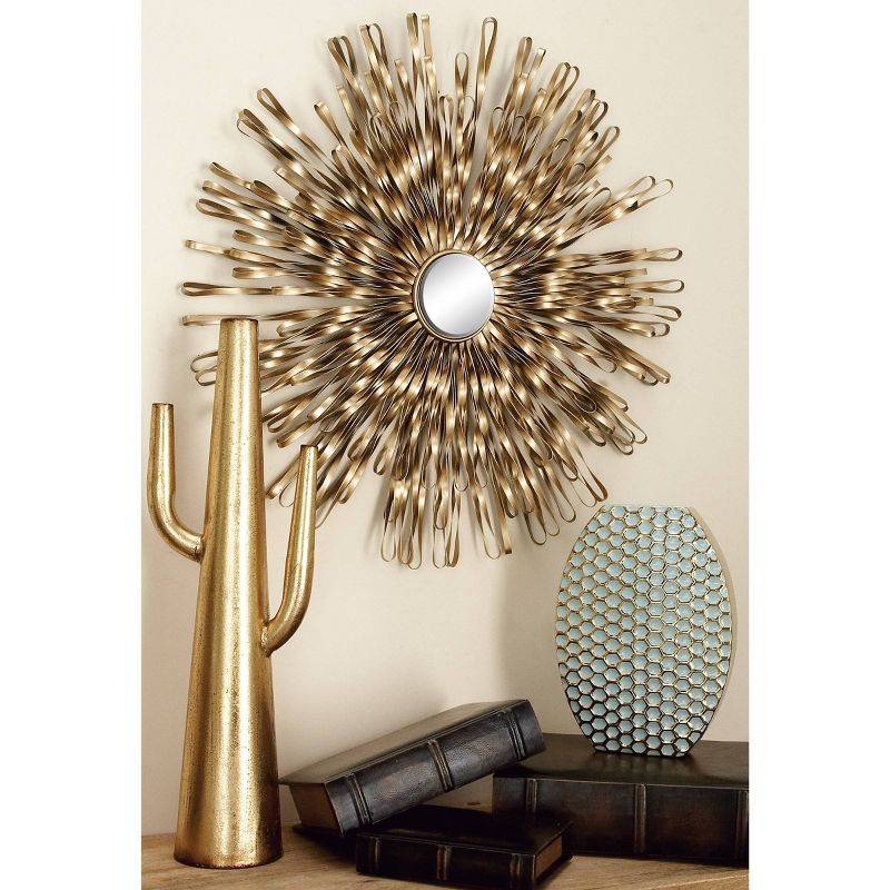 Set of 3 Metal Sunburst Wall Decors with Mirror Accent - Olivia & May, 3 of 7