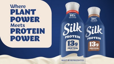 Silk High Protein Original Dairy Free Plant-Based Milk - 48 fl oz