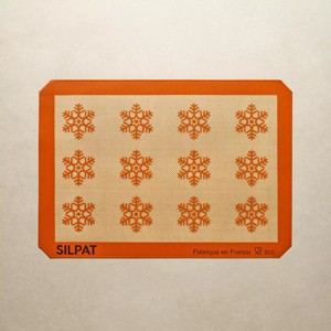 Silpat #1 Non-Stick Baking Mat, Handcrafted in France 1965, Trusted by Chefs, Certified Food Safe (12 Snowflake Half Size) - 1 of 4