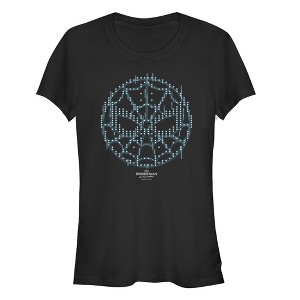 Juniors Womens Marvel Spider-Man: Far From Home Pixel Mask T-Shirt - 1 of 3