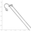 Black Bow Jewelry 0.95mm Rhodium Plated Sterling Silver Adj. Round Box Chain Necklace - 2 of 4
