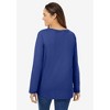 Woman Within Plus Size Perfect Long-Sleeve V-Neck Tee - 3 of 4