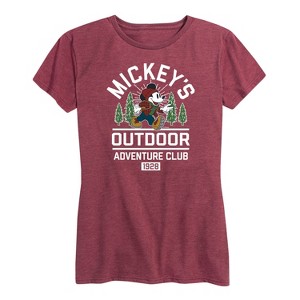 Women's - Disney - Mickeys Outdoor Adventure Club Short Sleeve Graphic T-Shirt - 1 of 4