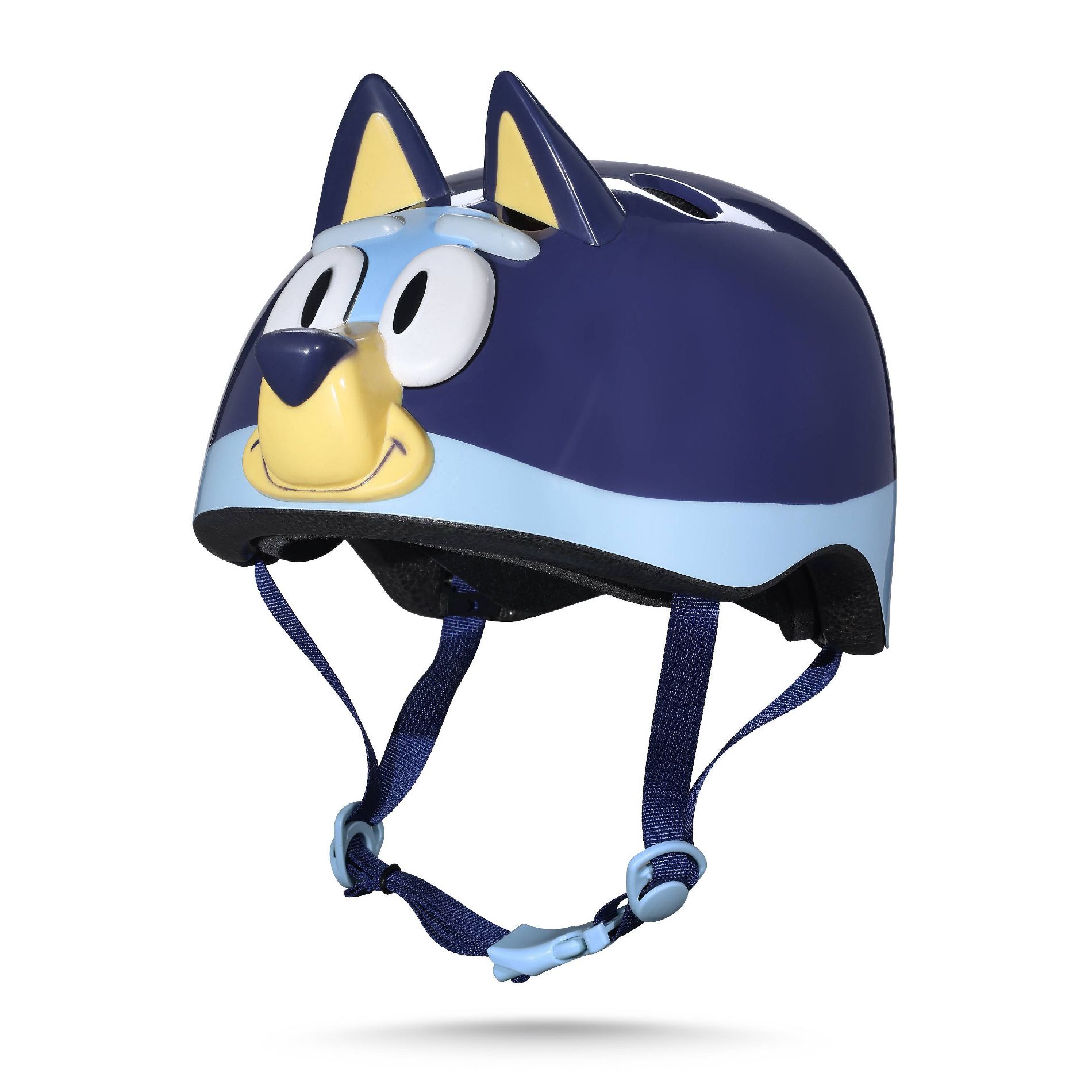 Bluey Microshell Cycling Youth Bike Helmet - Blue S: Vented, Adjustable Strap