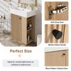 Whisen 21.6" Bathroom Vanity with Ceramic Sink, Freestanding Right Door Cabinet with Open/Closed Storage - 4 of 4