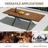GRANDPATIO Aluminum And Steel Heated Transfer Extendable Dining Table - 4 of 4