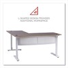 Workspace by Alera L-Shaped Writing Desk, 59.05" x 59.05" x 29.53", Beigewood/White - 4 of 4