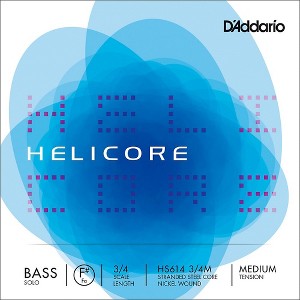 D'Addario Helicore Solo Bass Strings 3/4 Size Medium - 1 of 2