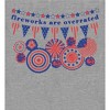 Fireworks Are Overrated Festival Flags Adult Long Sleeve Hoodie - 2 of 2