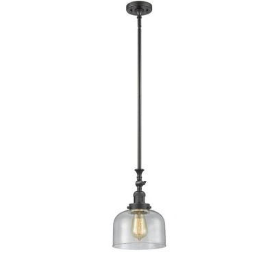 Bell - 1 Light Stem Hung Tiltable Mini Pendant In Industrial Style-14 Inches Tall and 8 Inches Wide