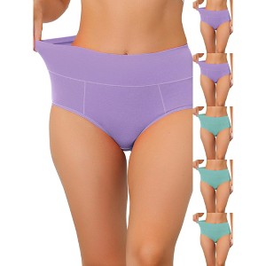 INSPIRE CHIC Women's High Waist Available Tummy Control Briefs 6 Packs - 1 of 4