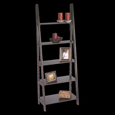 '73'' 5 Shelf Ladder Bookcase Espresso - OSP Home Furnishings'