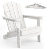 Folding Adirondack Chair Set of 2, HDPE Plastic Weather Resistant Oversized Outdoor Chair for Patio, Lawn, Garden, Backyard, Deck, 380 Lb Support - 2 of 4
