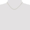 Black Bow Jewelry 0.6mm 10k Yellow Gold Diamond Cut Solid Cable Chain Necklace - 2 of 4