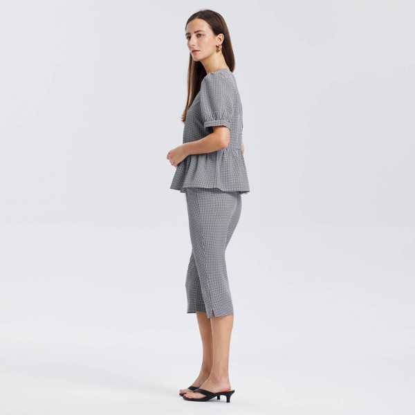 Top Peplum con Escote en V y Manga Abullonada hasta el Codo para Mujer - A New Day™ 6